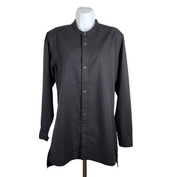 FAIRPLAY LOS ANGELES MANDARIN COLLAR SHIRT - Picture 1 of 8